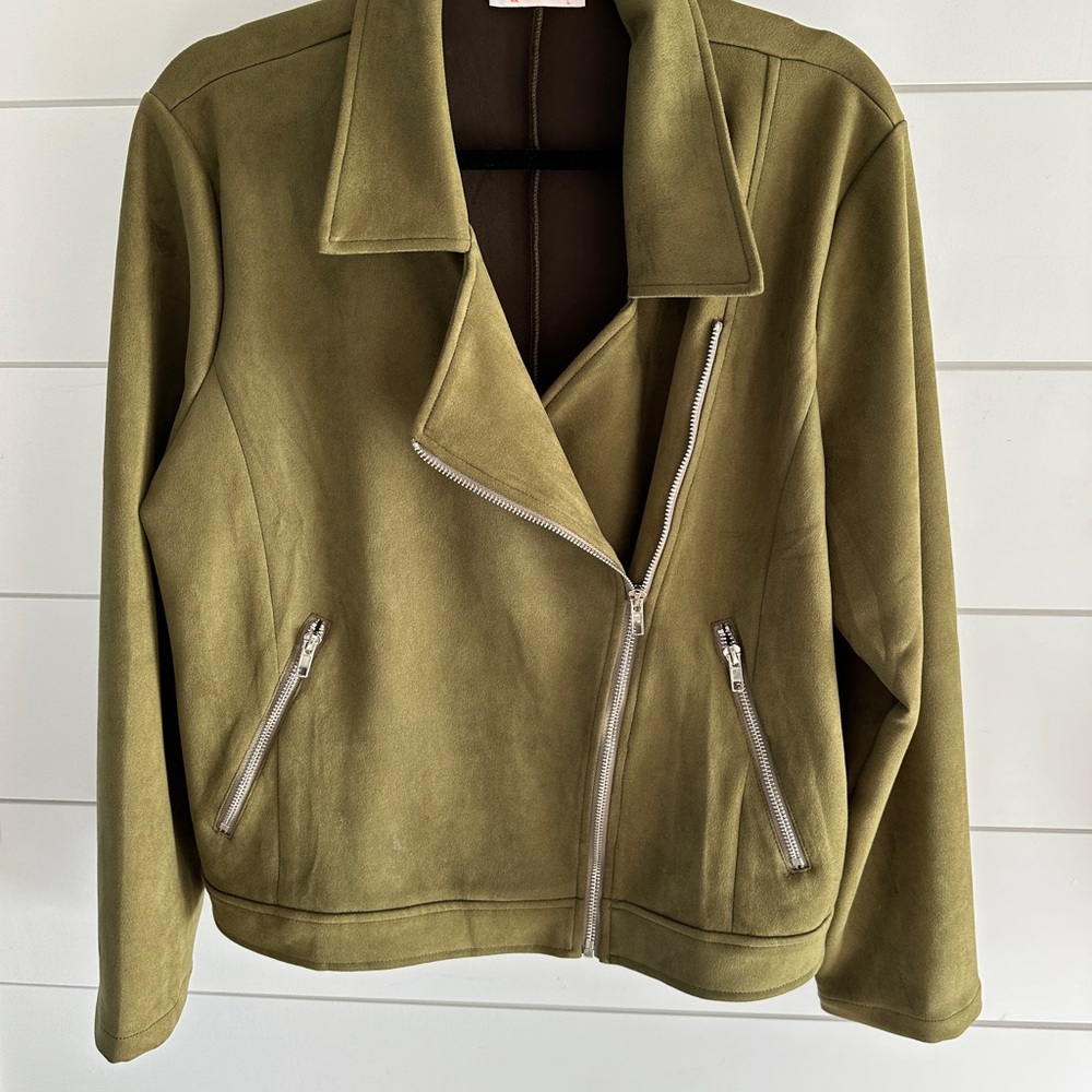 Vegan Suede Blazer - Picture 2 of 4
